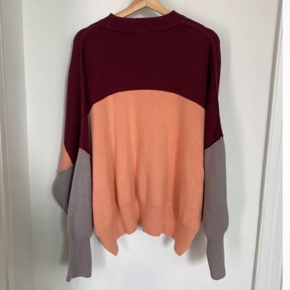Free People Easy Street Color Block Sweater Size Small - Picture 5 of 5